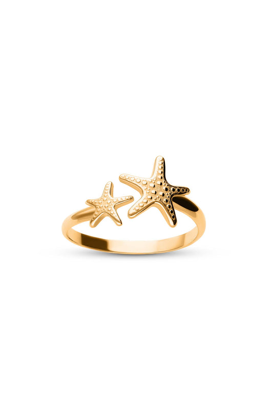 Anillo Midi Fiyaz Oro Foto Blanco