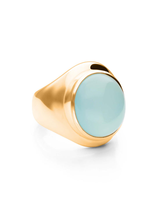 ANELLO MANBIR BAGNATO IN ORO