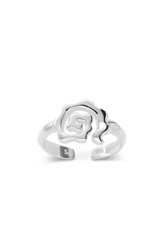 Anillo Subha Midi Plata Foto Blanco