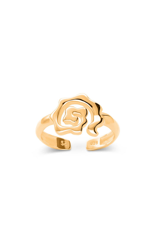 Anillo Subha Midi Oro Foto Blanco