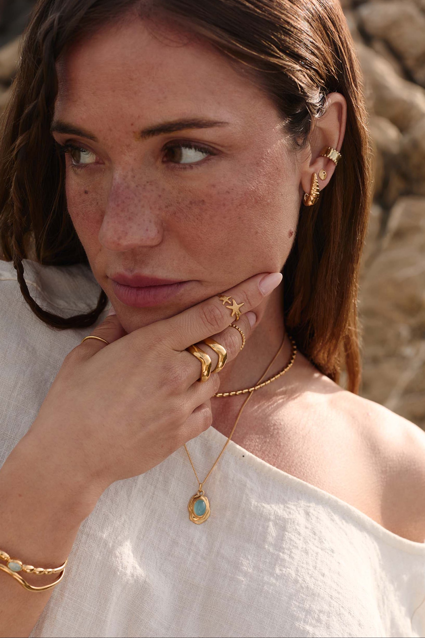 Anillo Fiyaz Midi Oro
