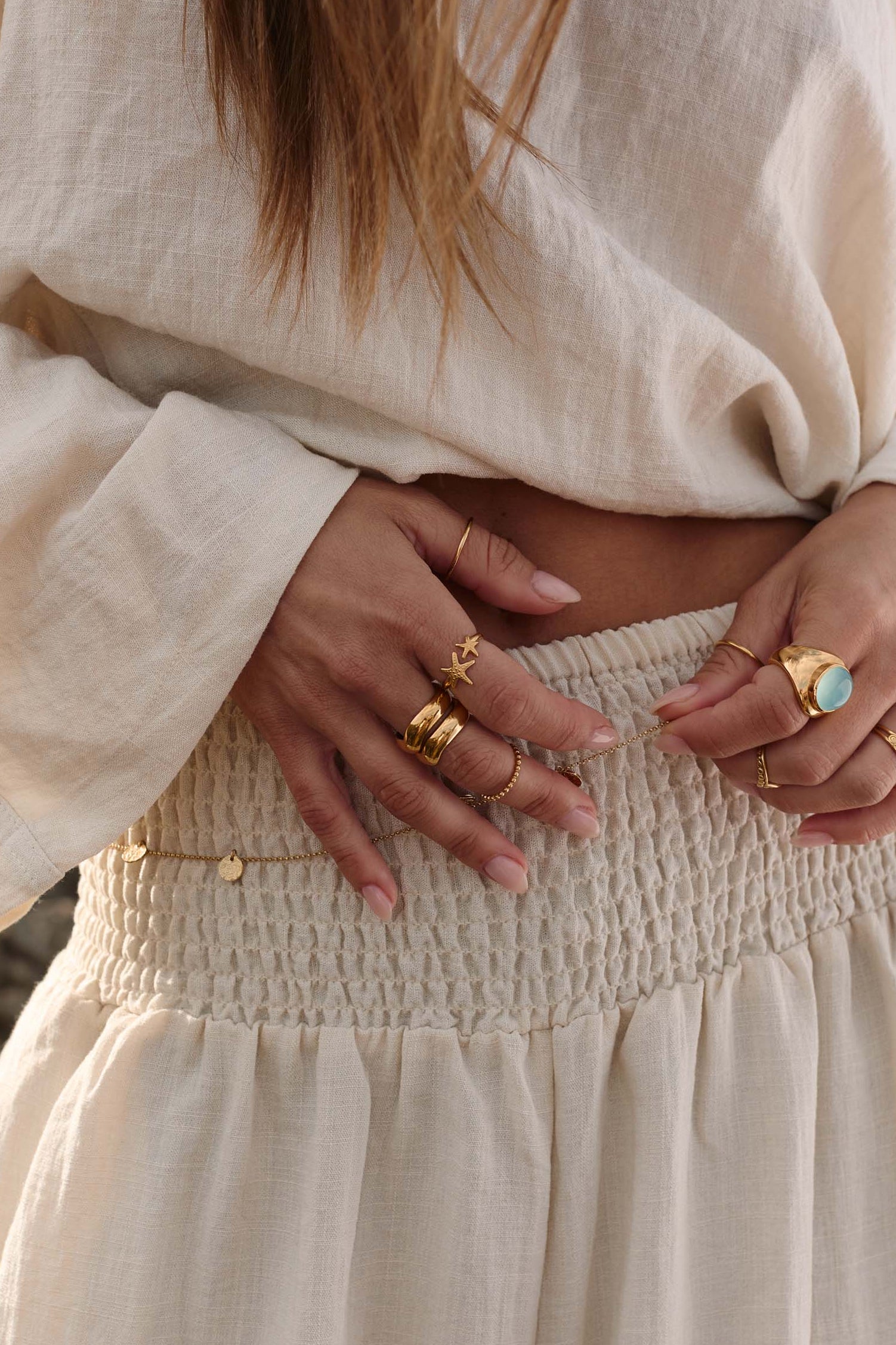 Anillo Fiyaz Oro Tres
