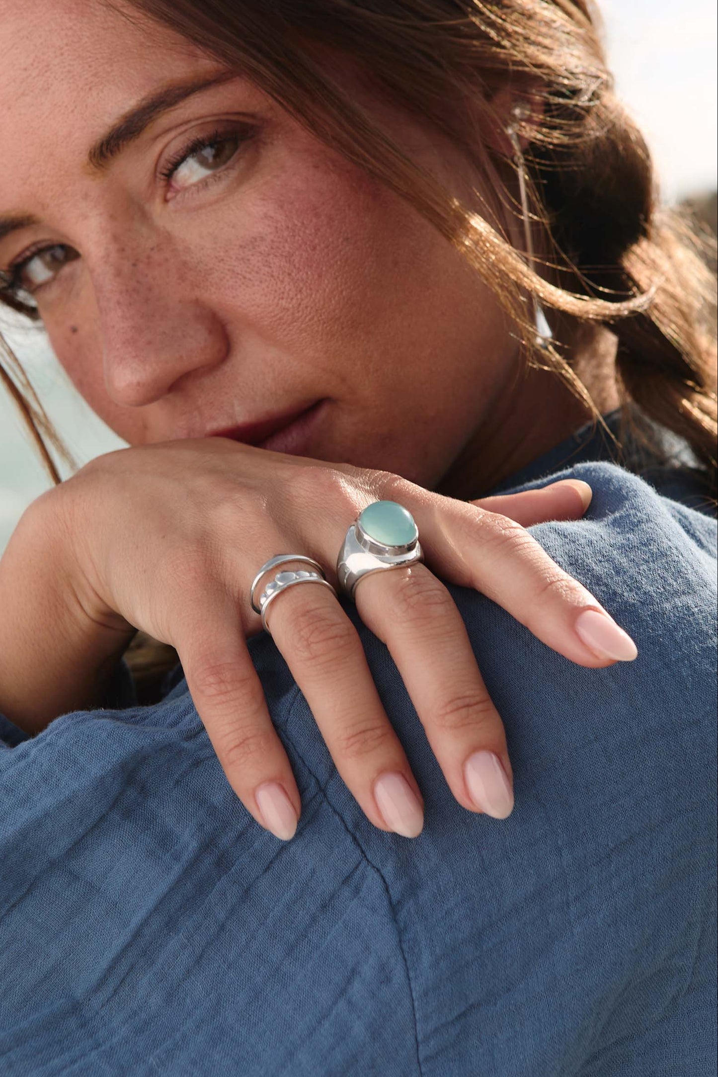 Anillo Manbir Plata Tres