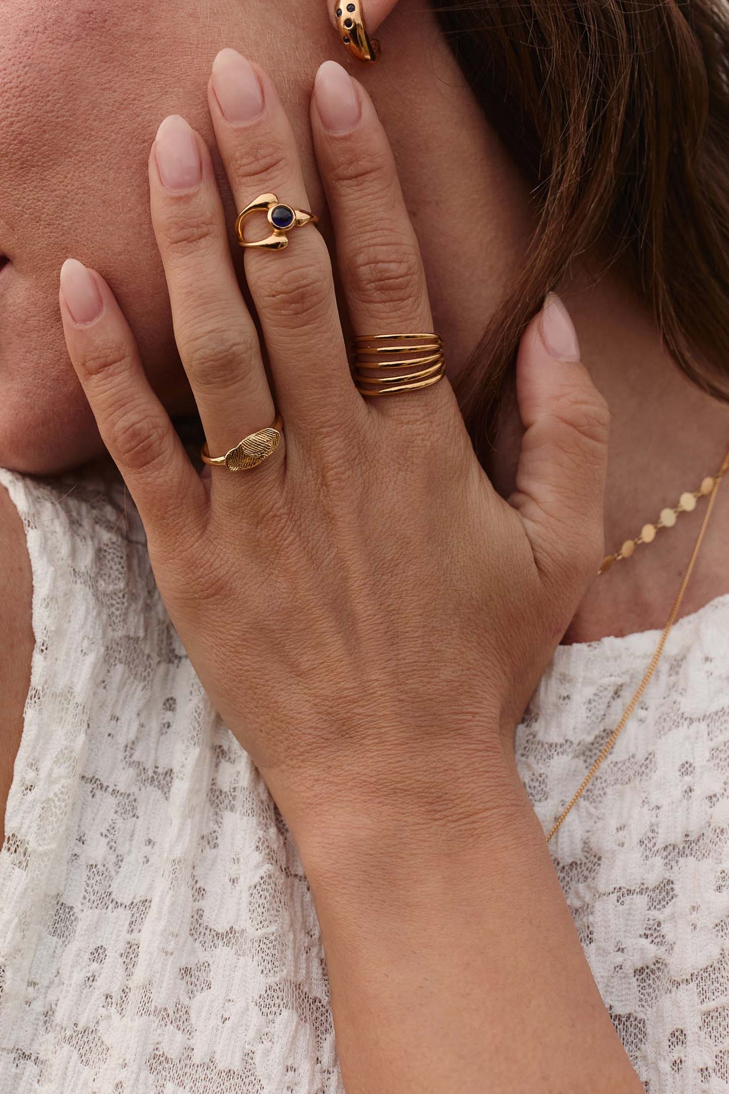 Anillo Avikar Midi Oro Dos