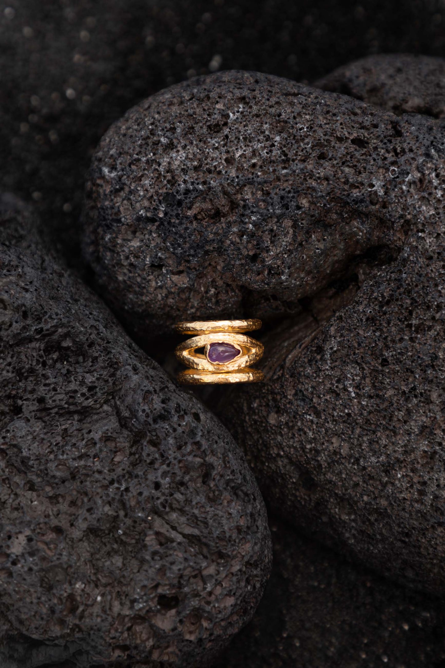 ANILLO PENCHAKASH BAÑADO EN ORO