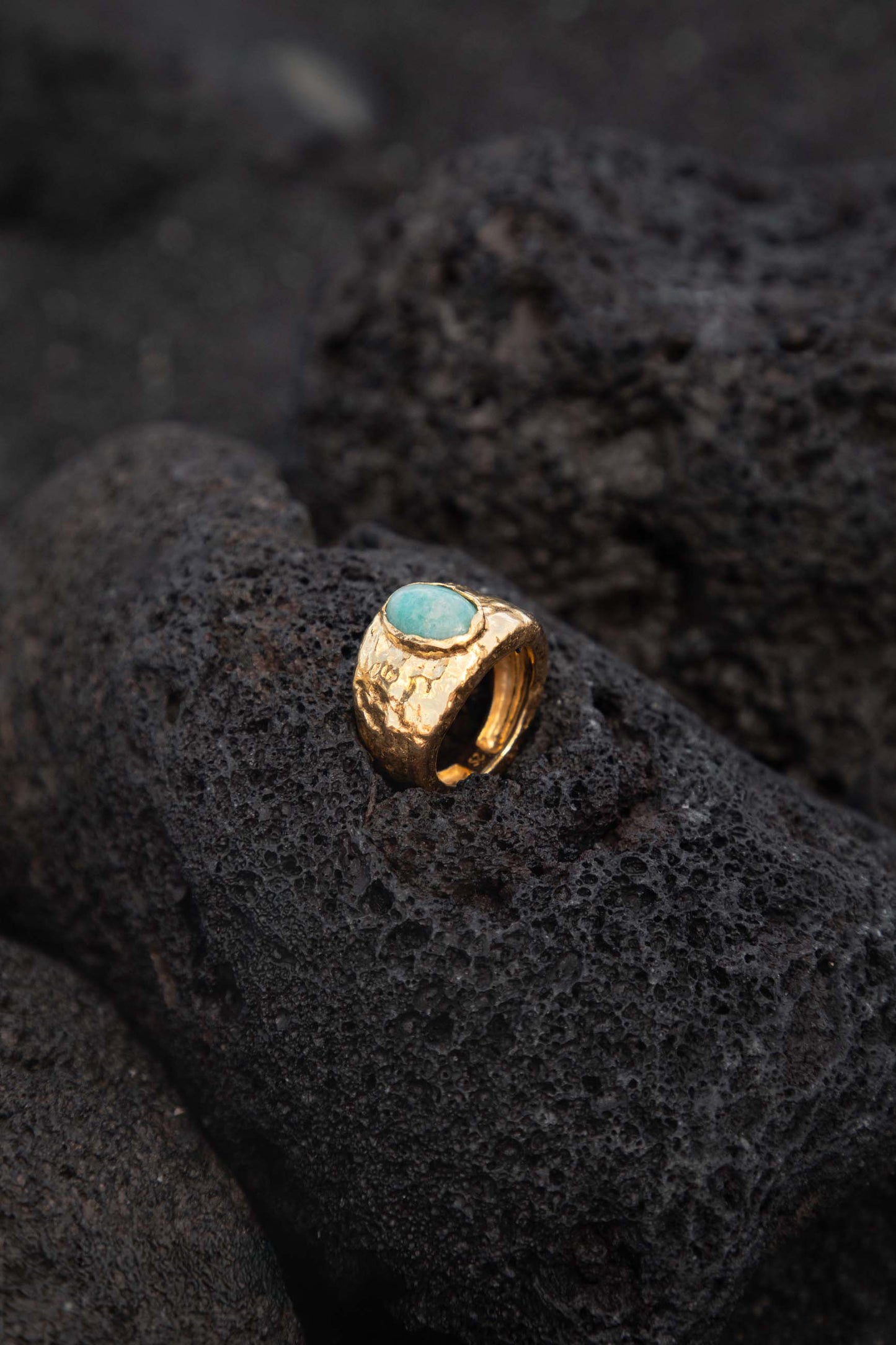 ANILLO PRAKTI BAÑADO EN ORO