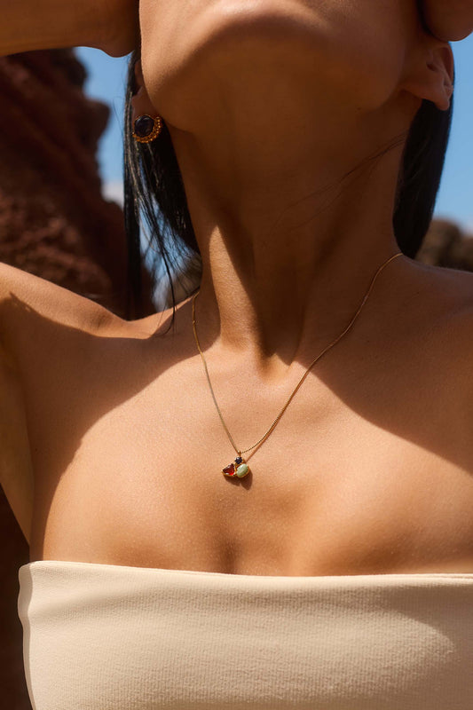 COLLAR RASTA BAÑADO EN ORO