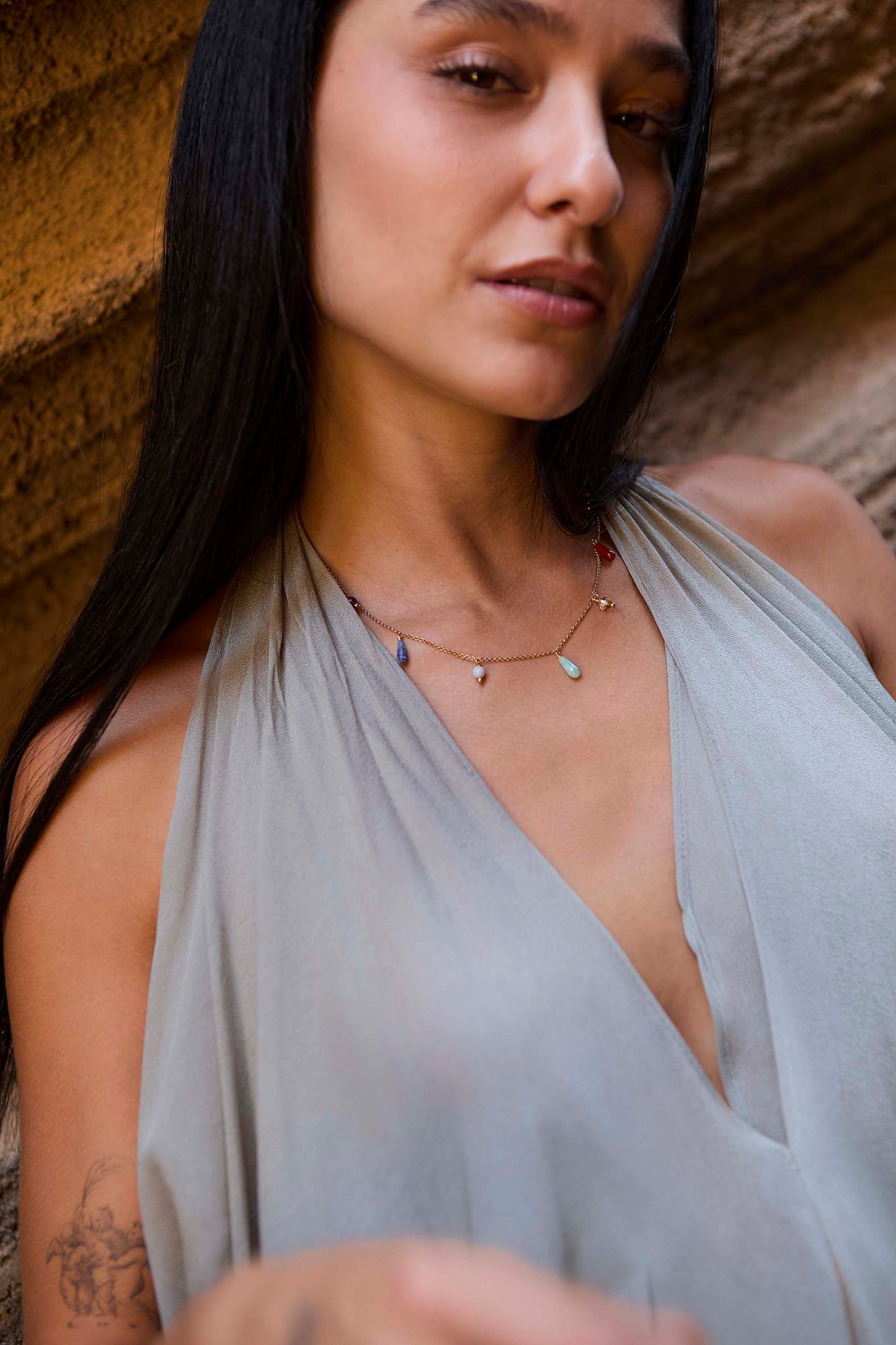 COLLAR SUSHUMNA BAÑADO EN ORO