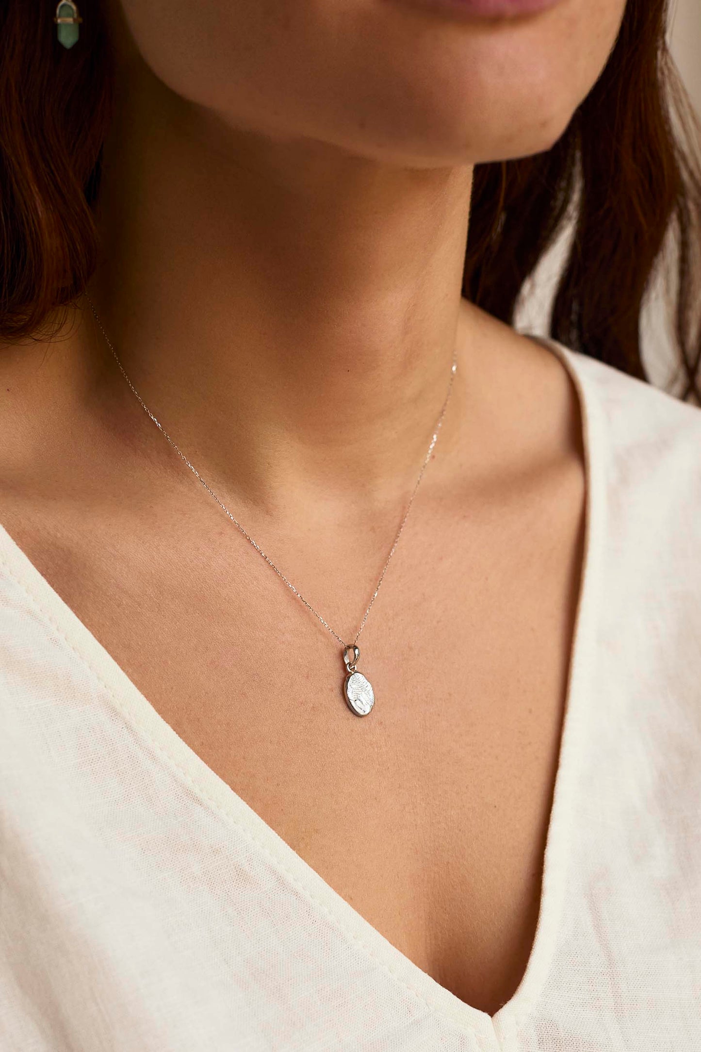 HALSKETTE MOHARA WEISSGOLD 18K