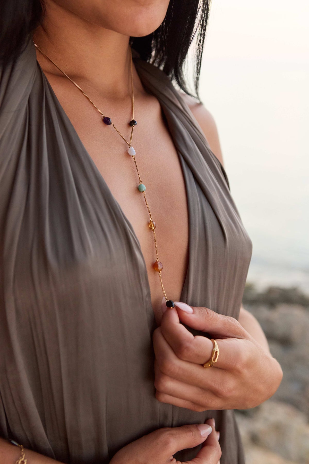 COLLIER KRUNDALINI PLAQUÉ OR
