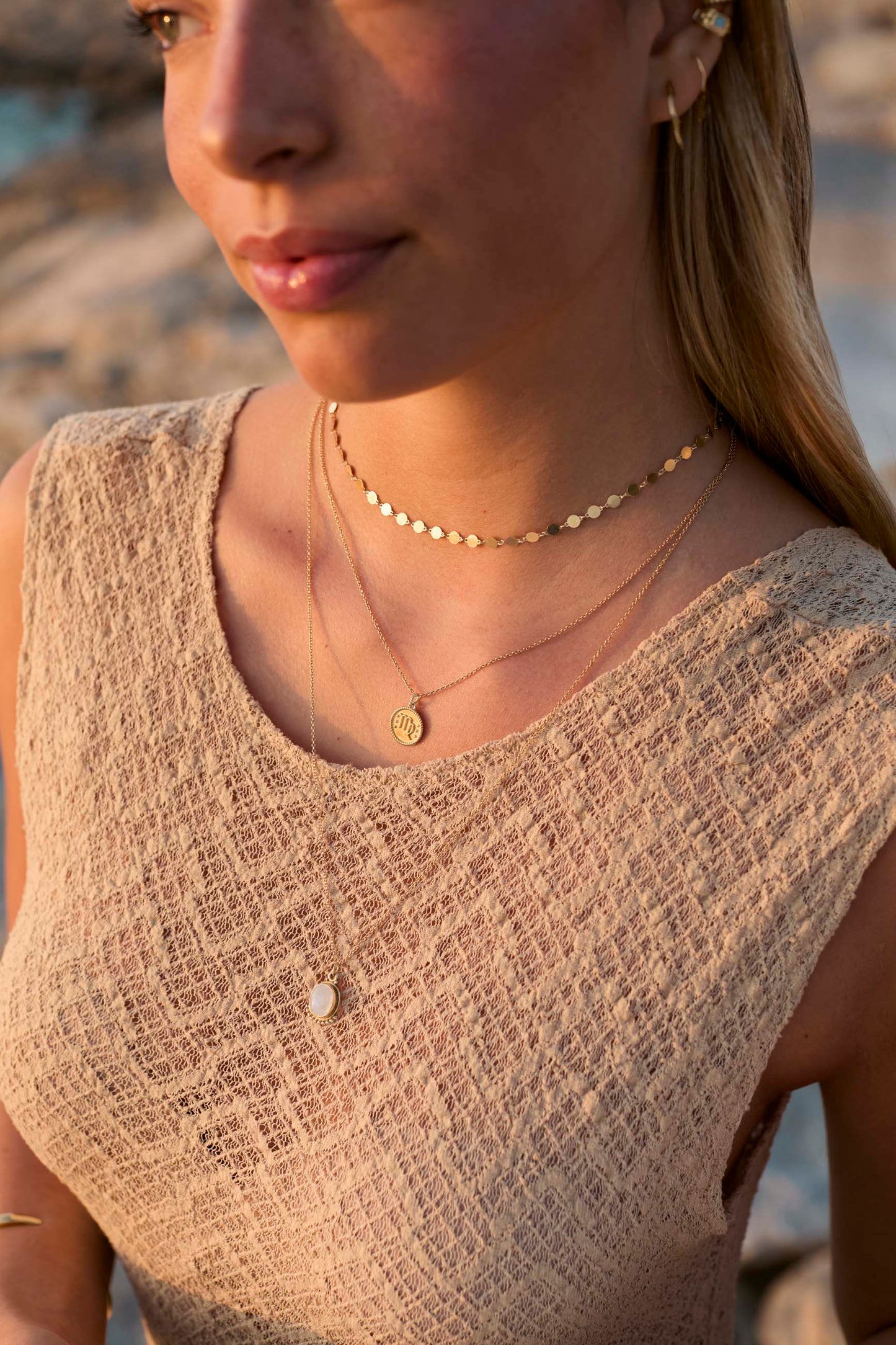 LONG NECKLACE CHAIN (50+10) GOLD