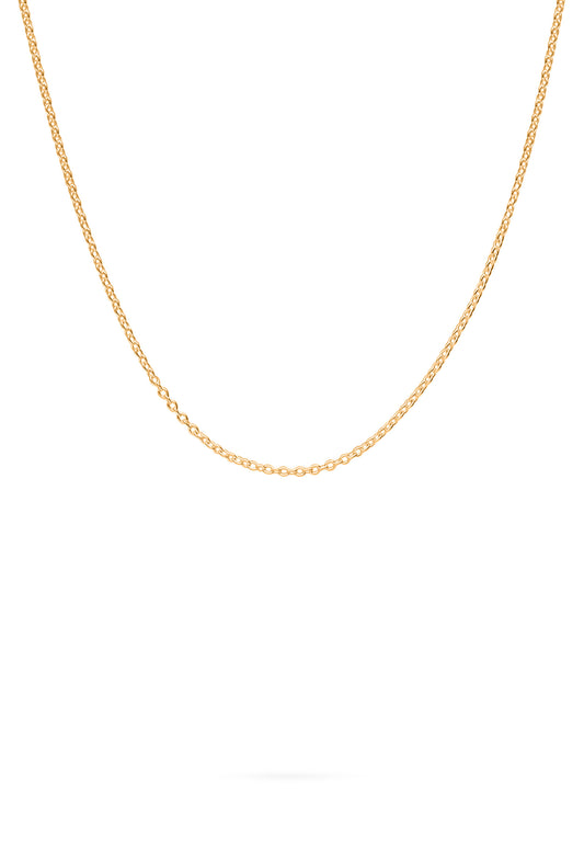 CADENA COLLAR (38+7) BAÑADA EN ORO