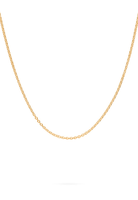 CADENA COLLAR LARGA (50+10) BAÑADA EN ORO