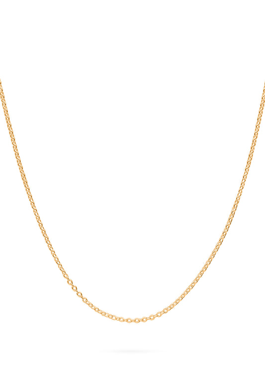 CADENA COLLAR LARGA (70+10) BAÑADA EN ORO