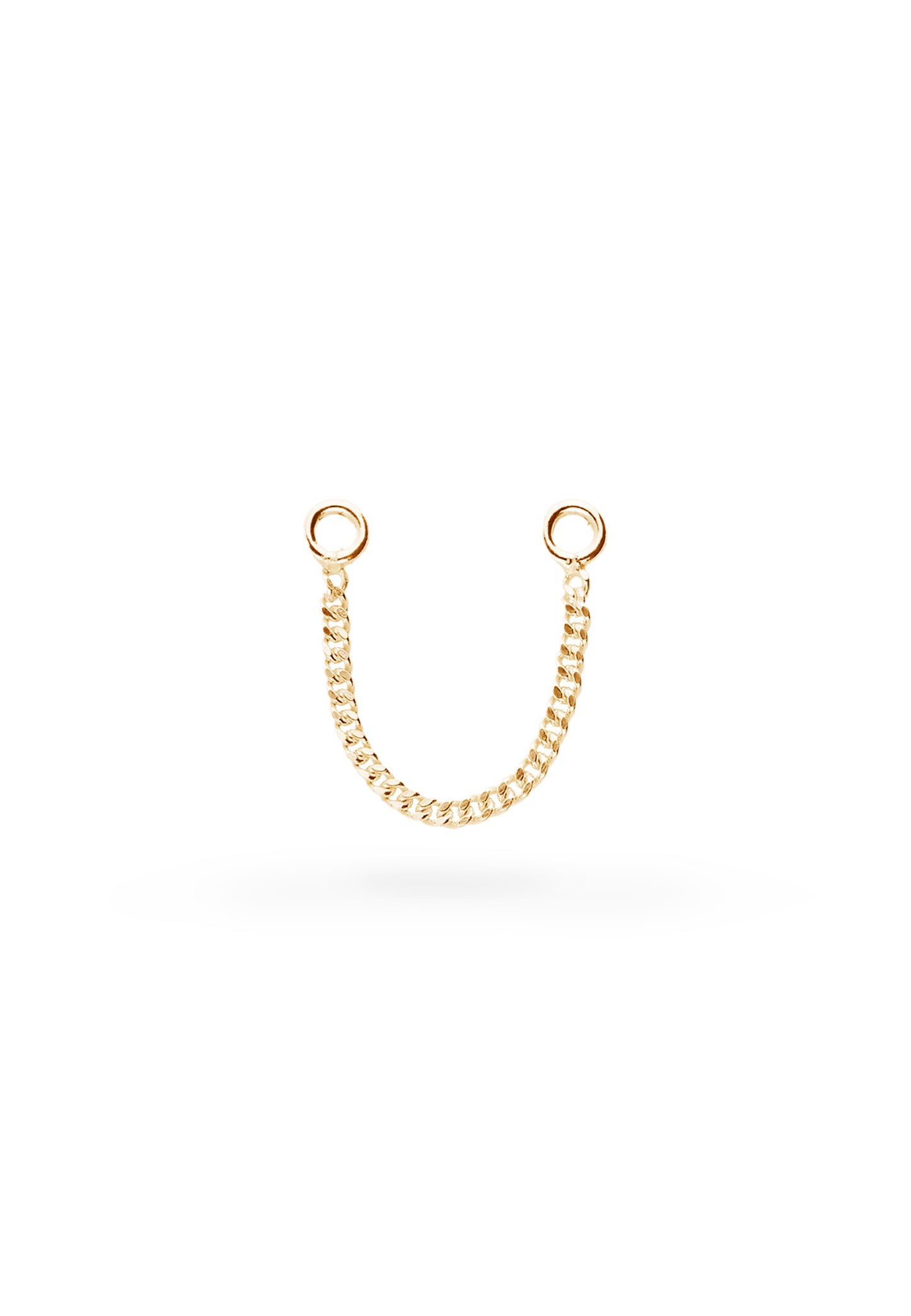 KETTE OHRRING CURB GOLD