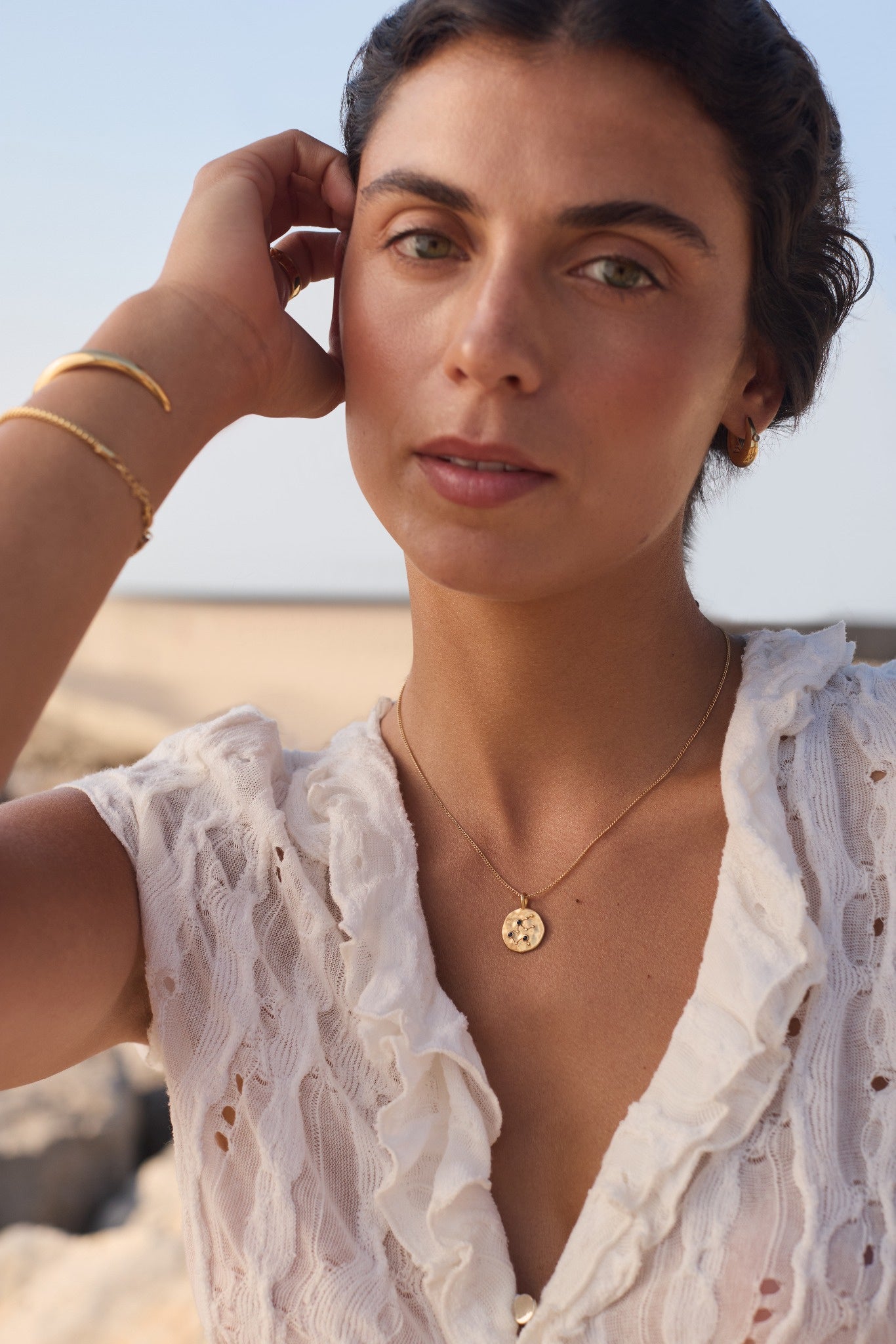 CONSTELLATION NECKLACE, GOLD-PLATED