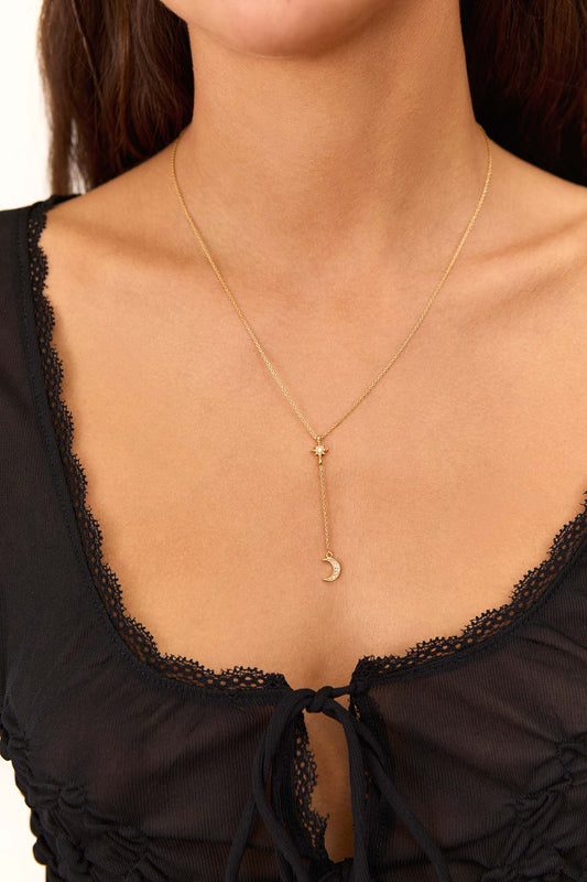 COLLAR MOKSHA BAÑADO EN ORO