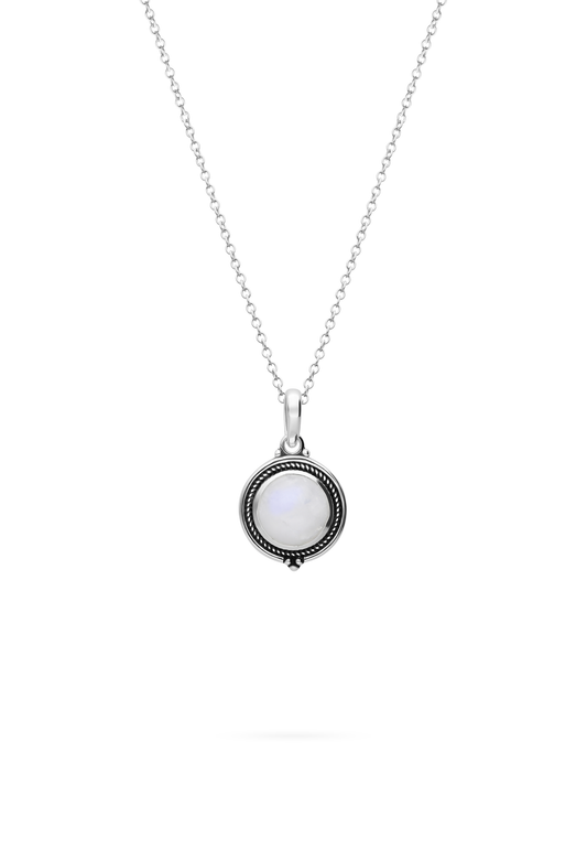 Collana con ciondolo sole e luna pandora in argento sterling 925 Collana con ciondolo sole e luna pandora in argento sterling 925