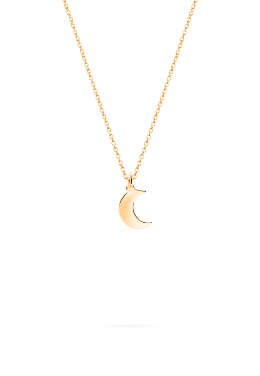 COLLAR LUN BAÑADO EN ORO