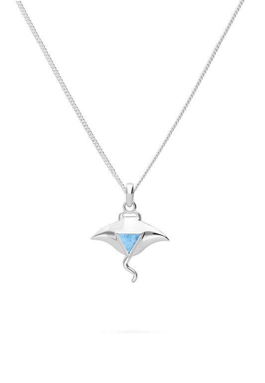 Collar Machale Larimar Foto Blanco