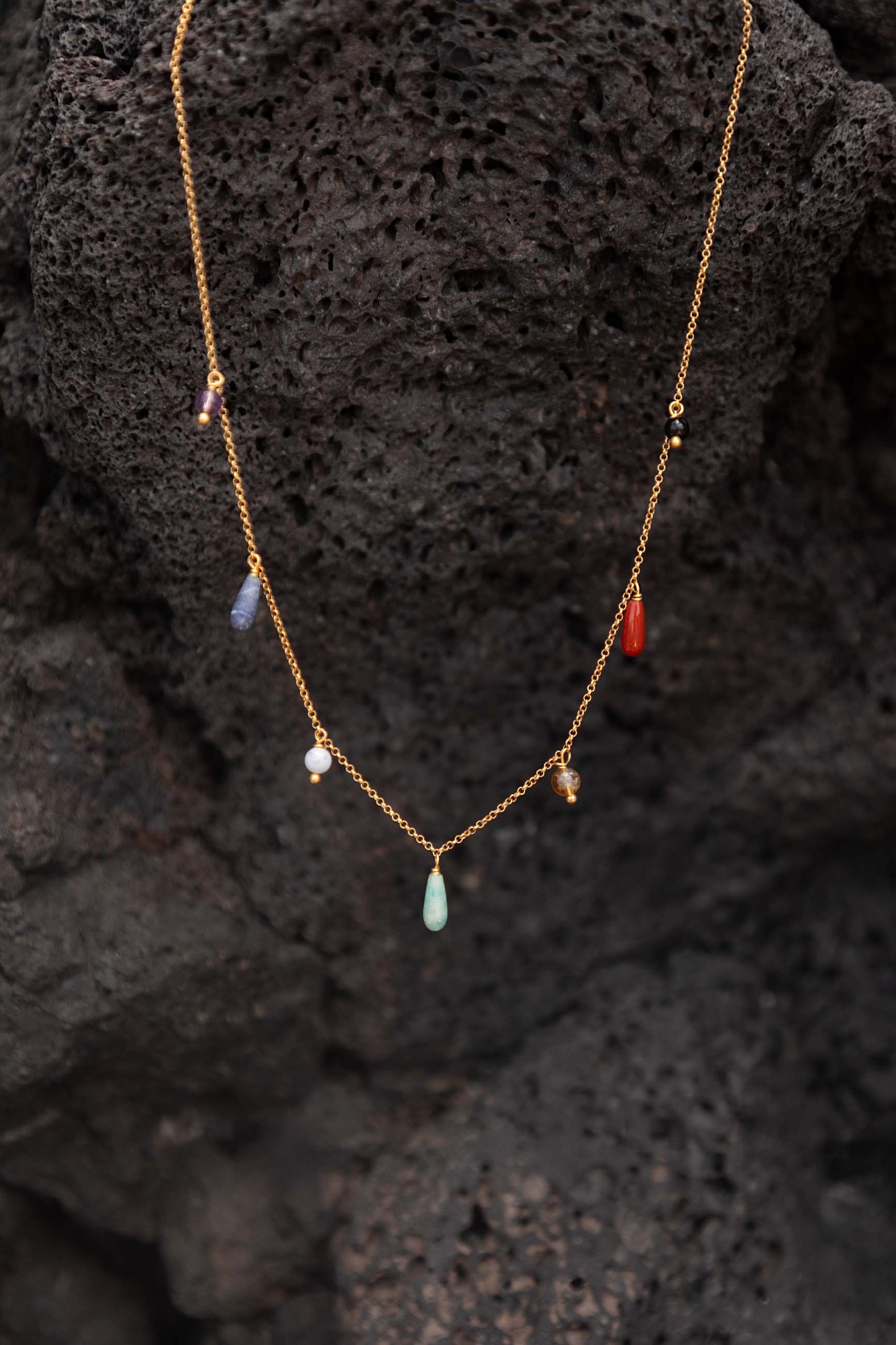 COLLAR SUSHUMNA BAÑADO EN ORO