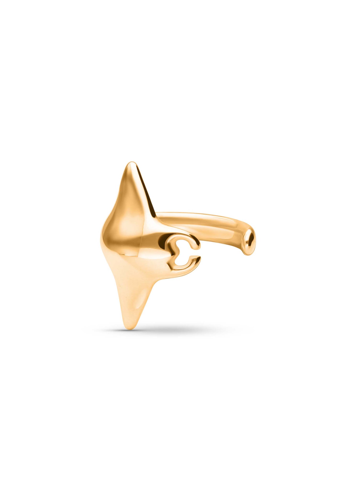 Ear Cuff SUKON Oro Foto Blanco Uno