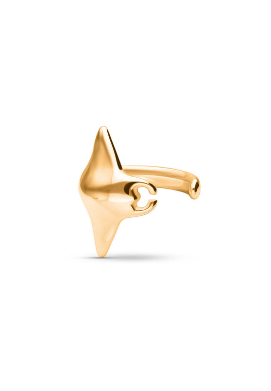 Ear Cuff SUKON Oro Foto Blanco Uno