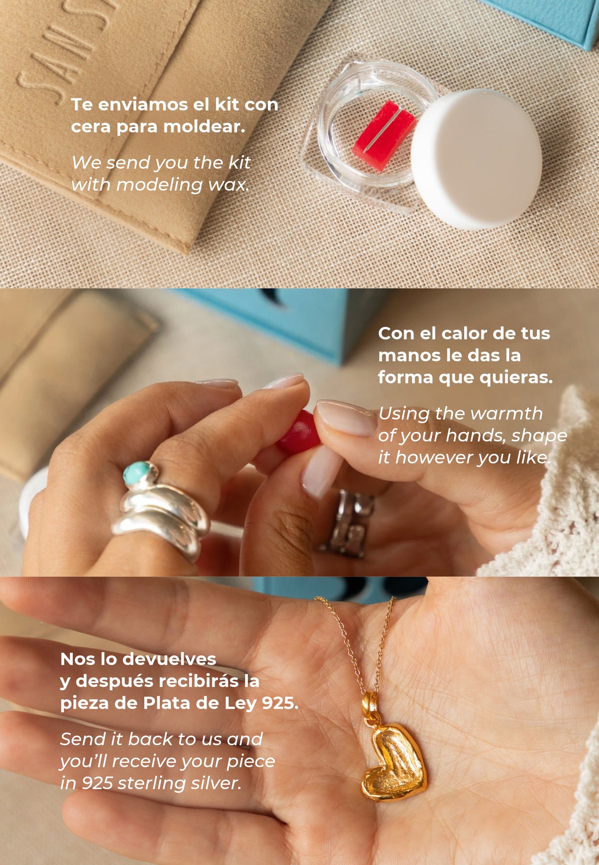 KIT CREA TU COLGANTE BAÑADO EN ORO