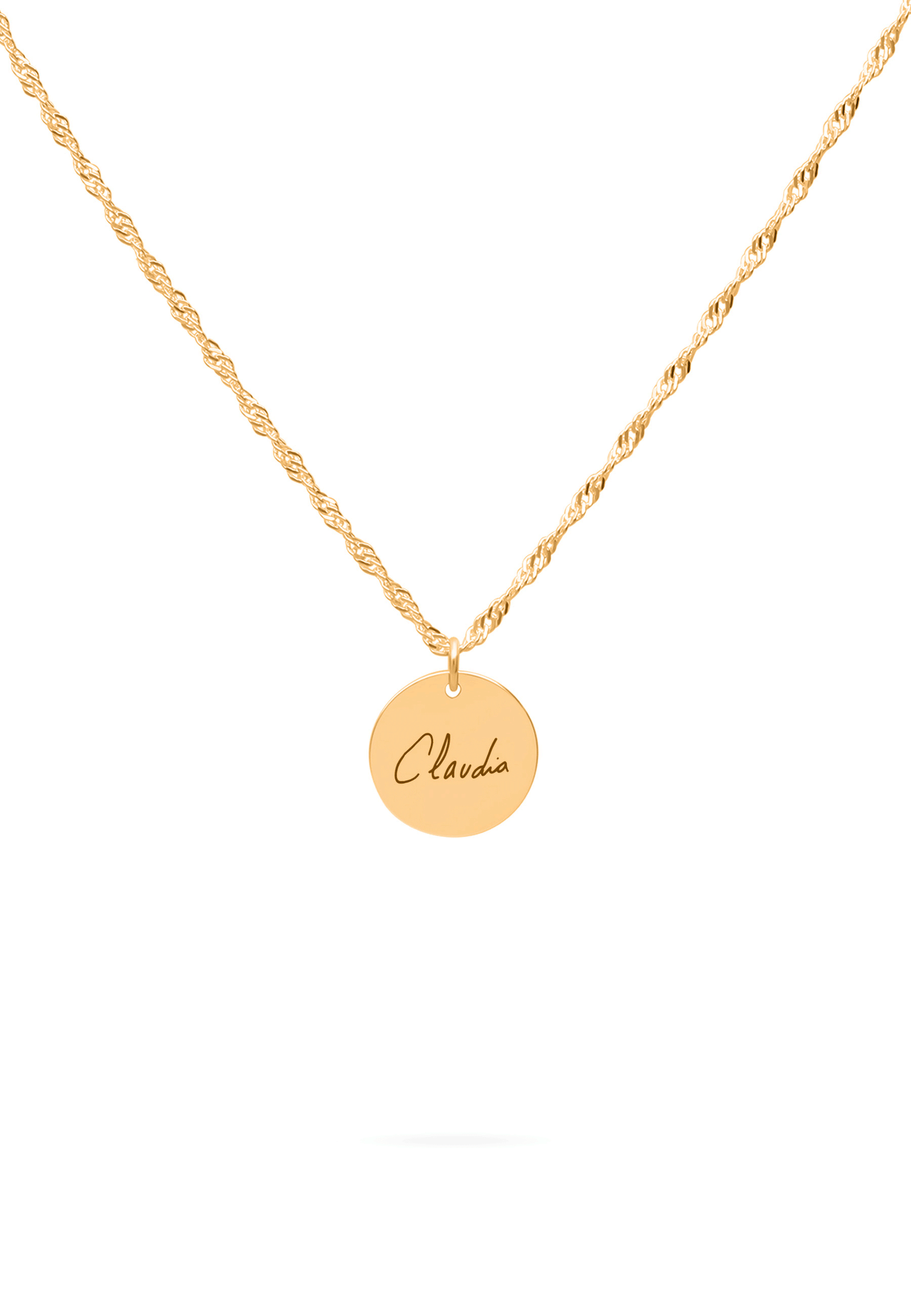 COLLIER GRAVÉ AVEC VOTRE ÉCRITURE OR