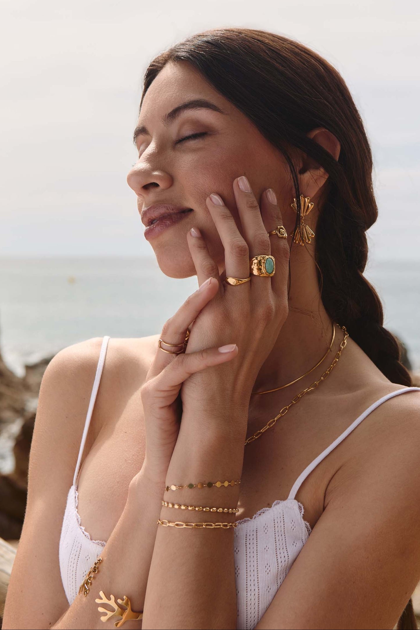 PULSERA DILRUBA BAÑADA EN ORO