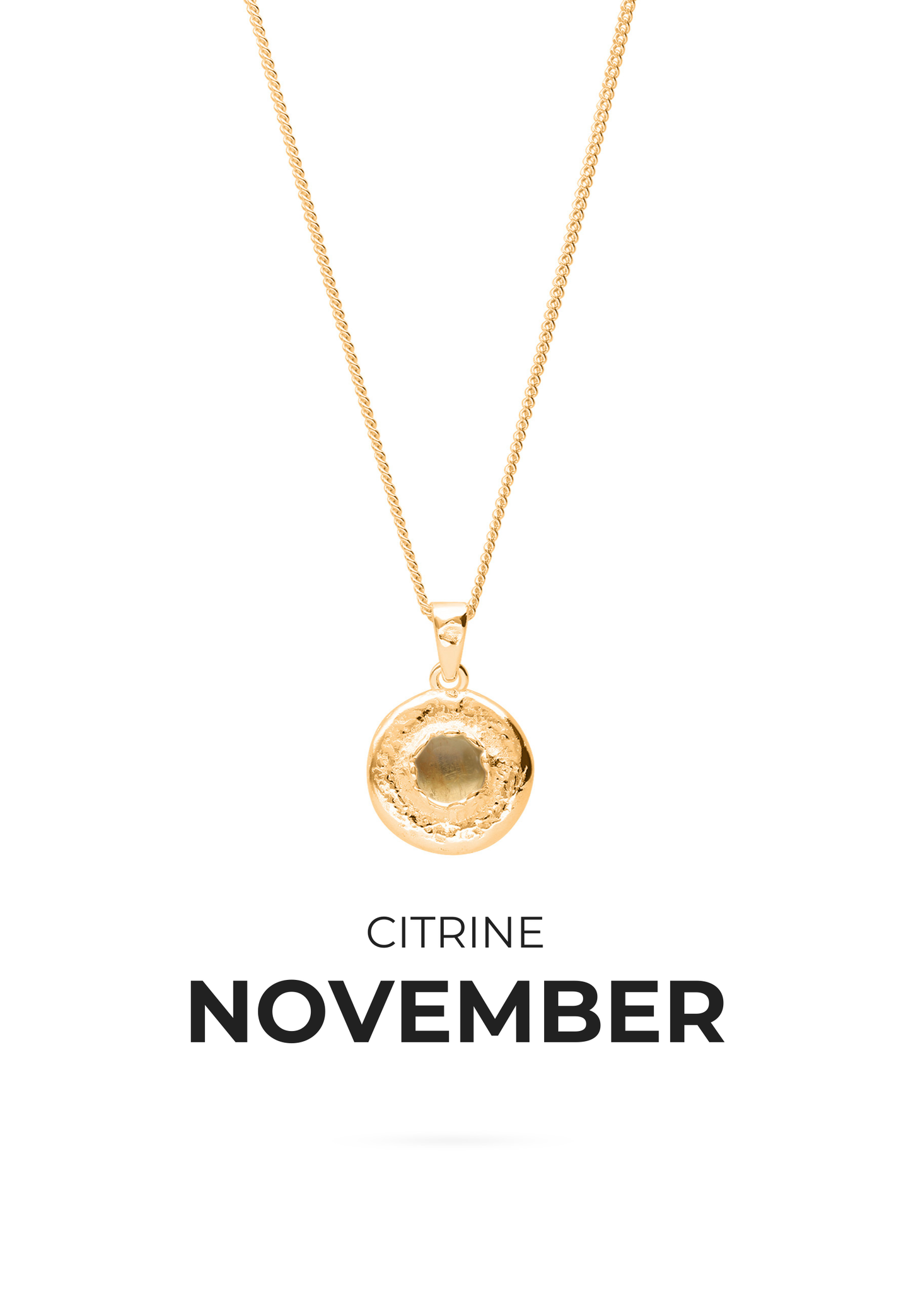 COLLAR PIEDRAS DE NACIMIENTO BAÑADO EN ORO