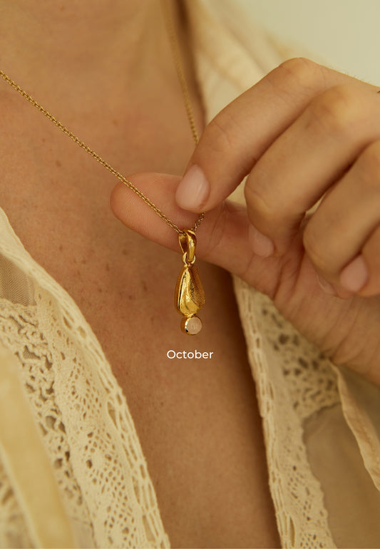 COLLIER MANZIL PLAQUÉ OR