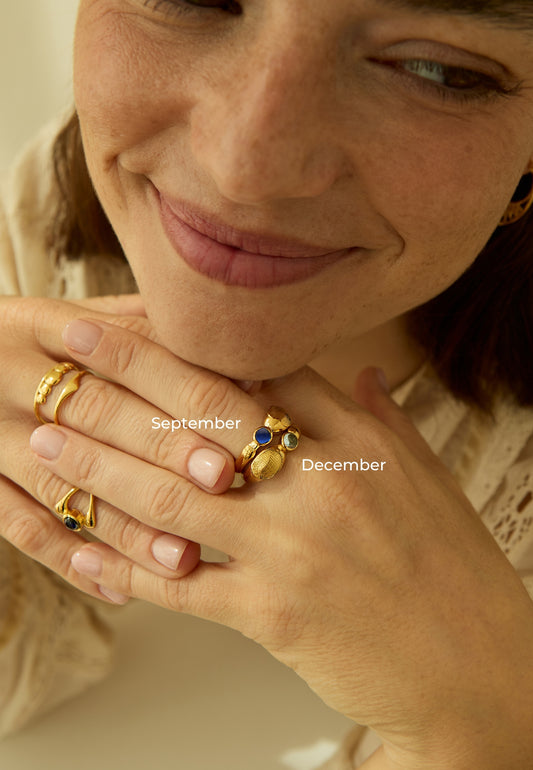 GOLD-PLATED MANZIL RING
