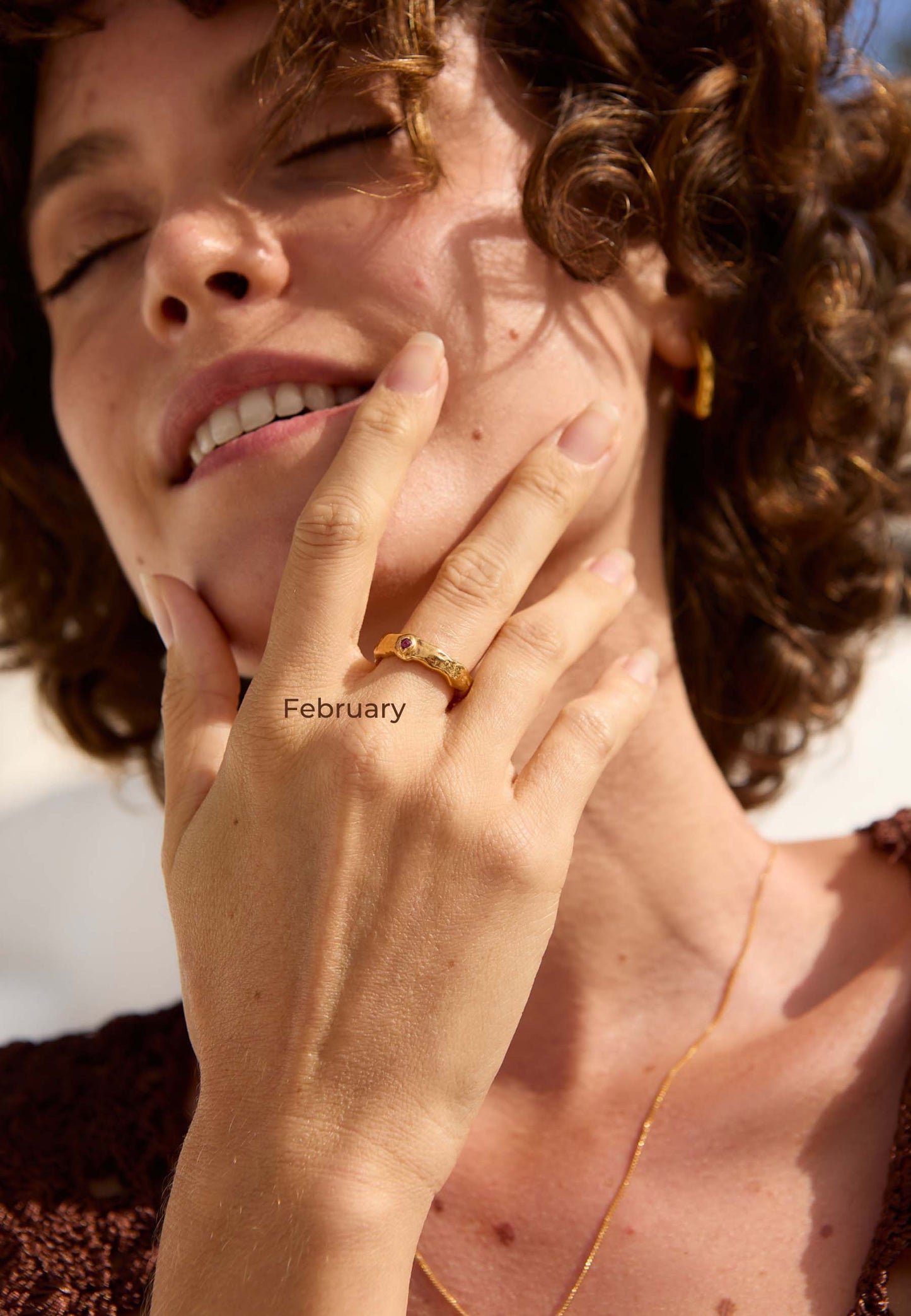 ANILLO PIEDRAS DE NACIMIENTO BAÑADO EN ORO