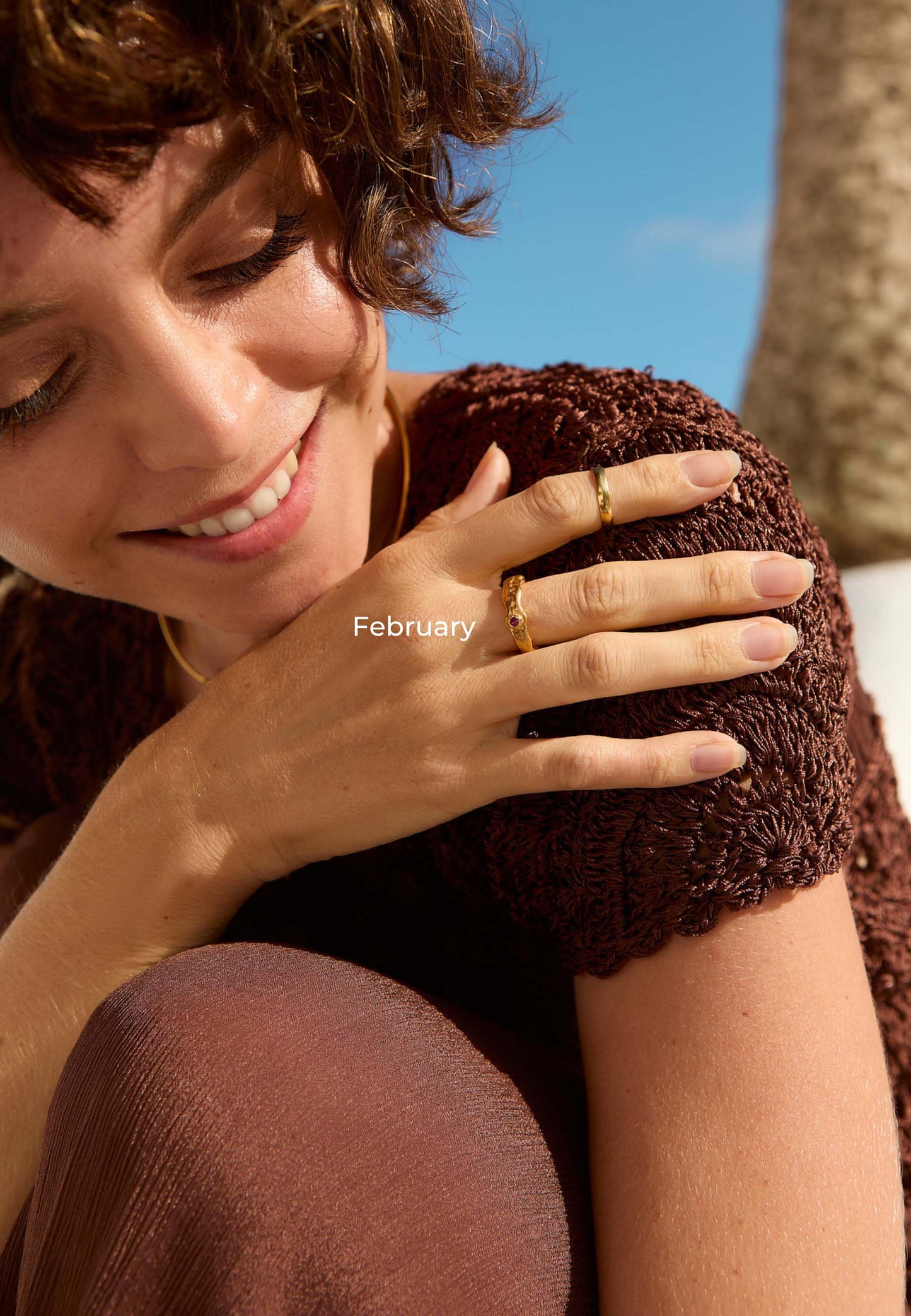 ANILLO PIEDRAS DE NACIMIENTO BAÑADO EN ORO