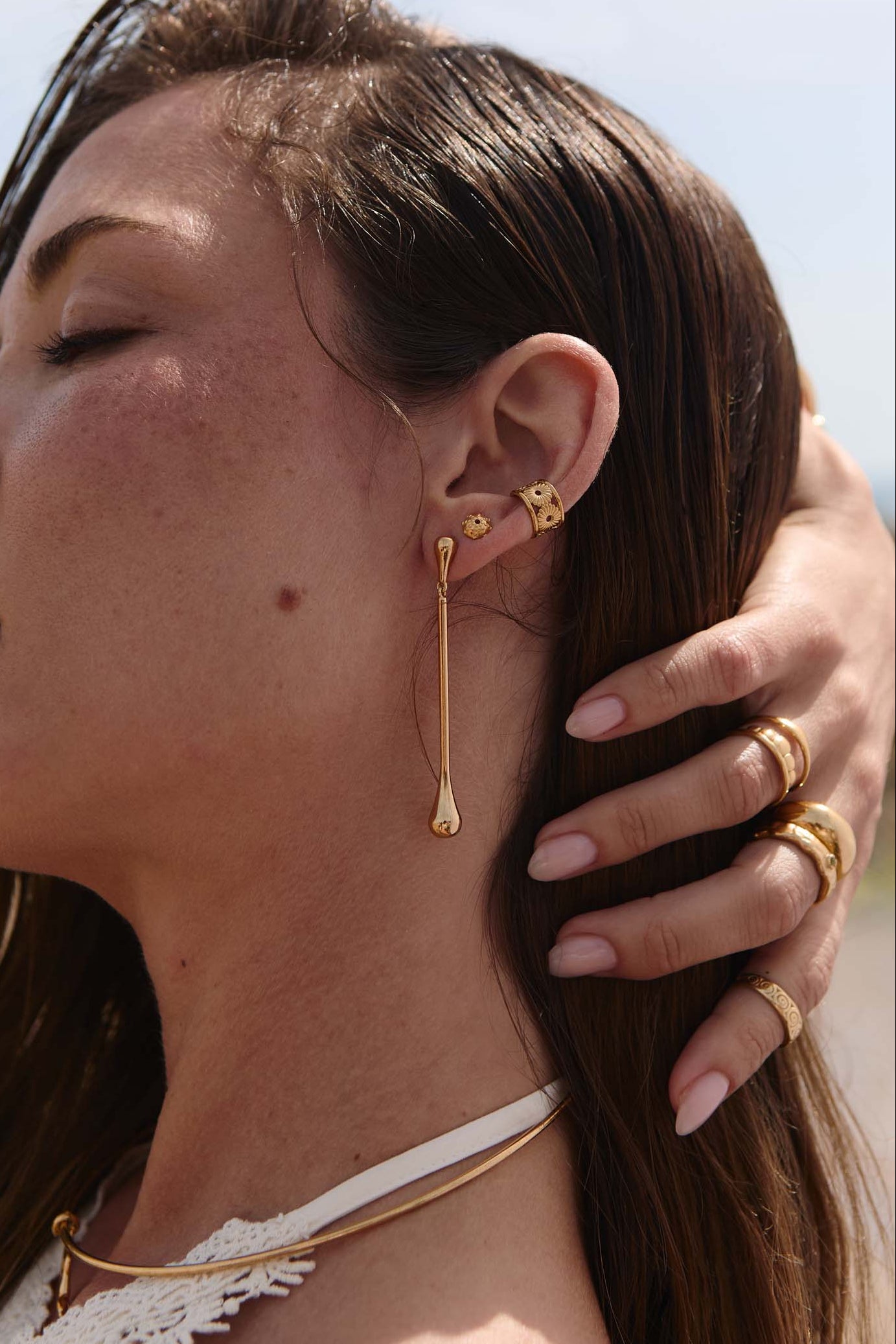 Pendientes Samtulan Oro Dos