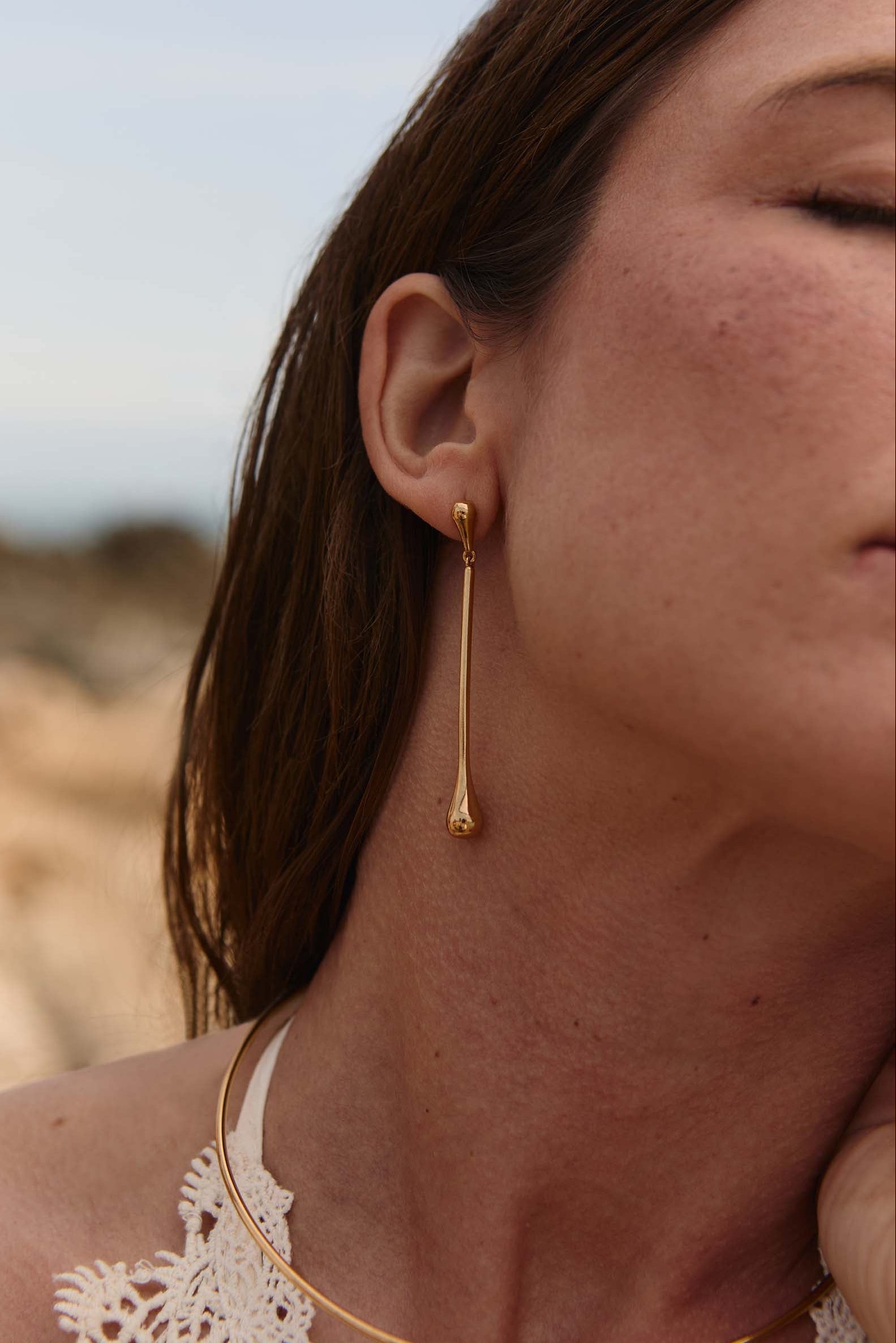 Pendientes Samtulan Oro Tres