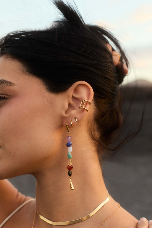 PENDIENTES NADIS BAÑADOS EN ORO