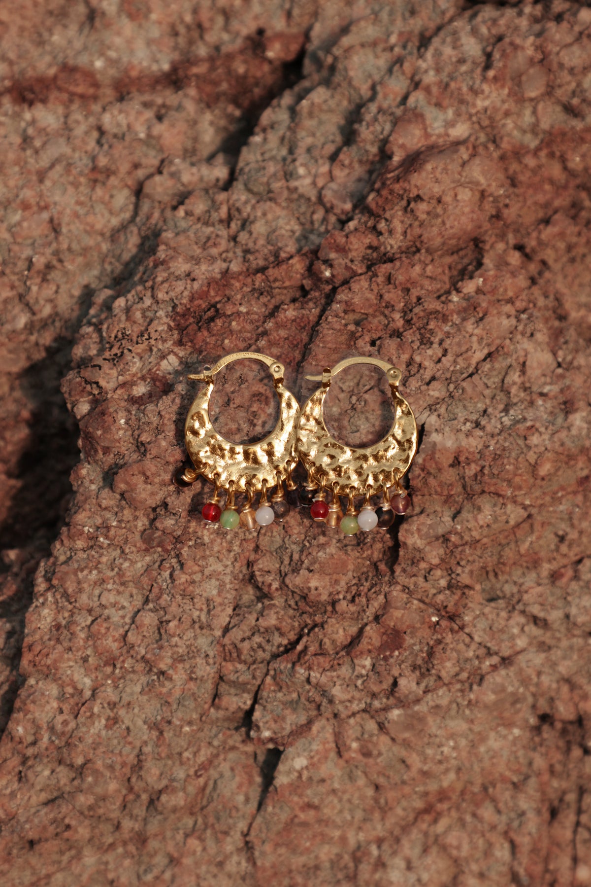 BOUCLES D'OREILLES AJNA PLAQUÉES OR