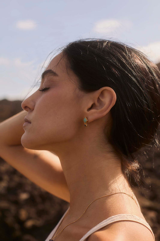 PENDIENTES RASATAL BAÑADOS EN ORO