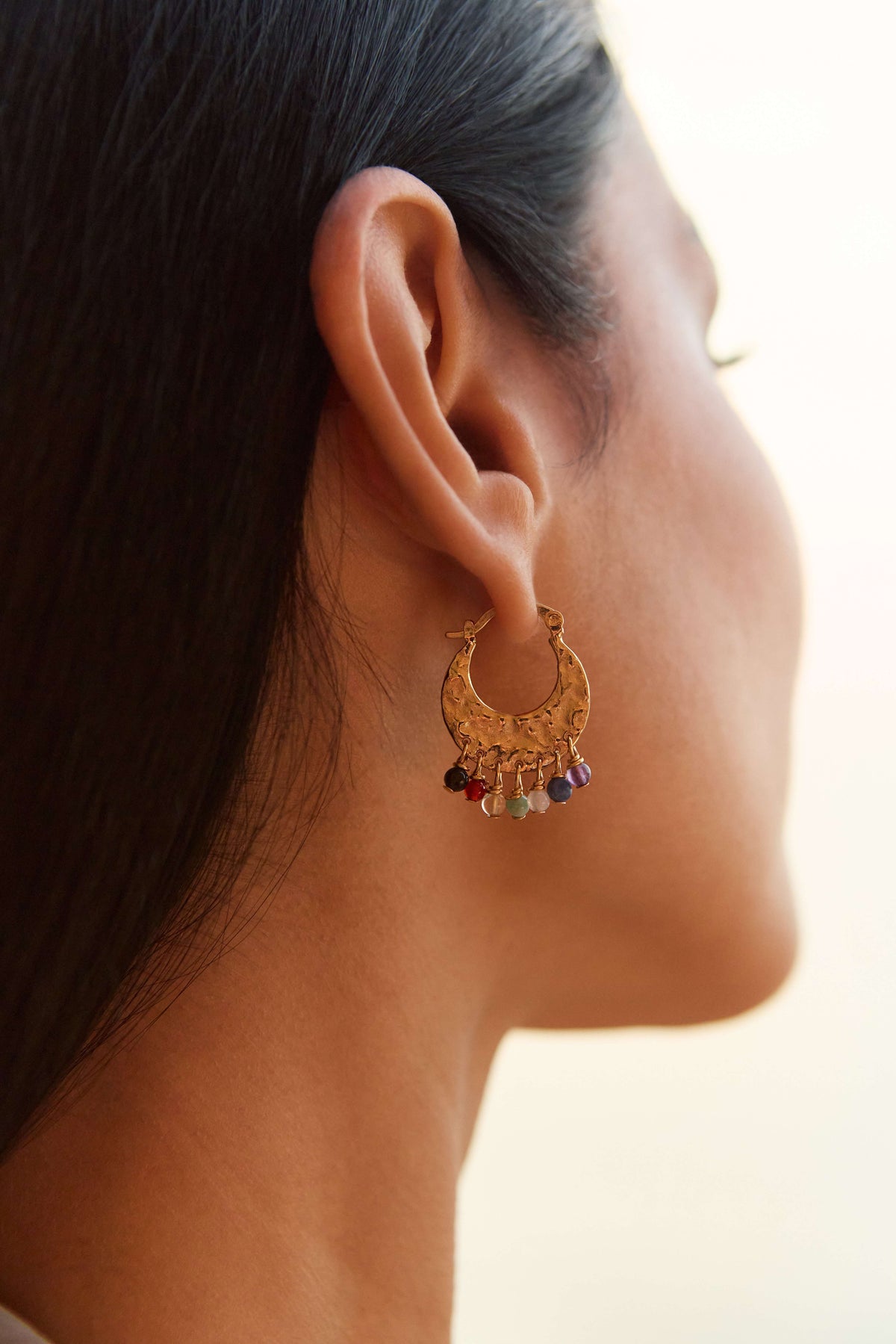 BOUCLES D'OREILLES AJNA PLAQUÉES OR