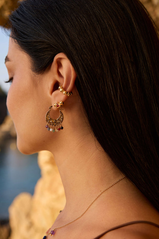AJNA 22K GOLD-PLATED EARRINGS