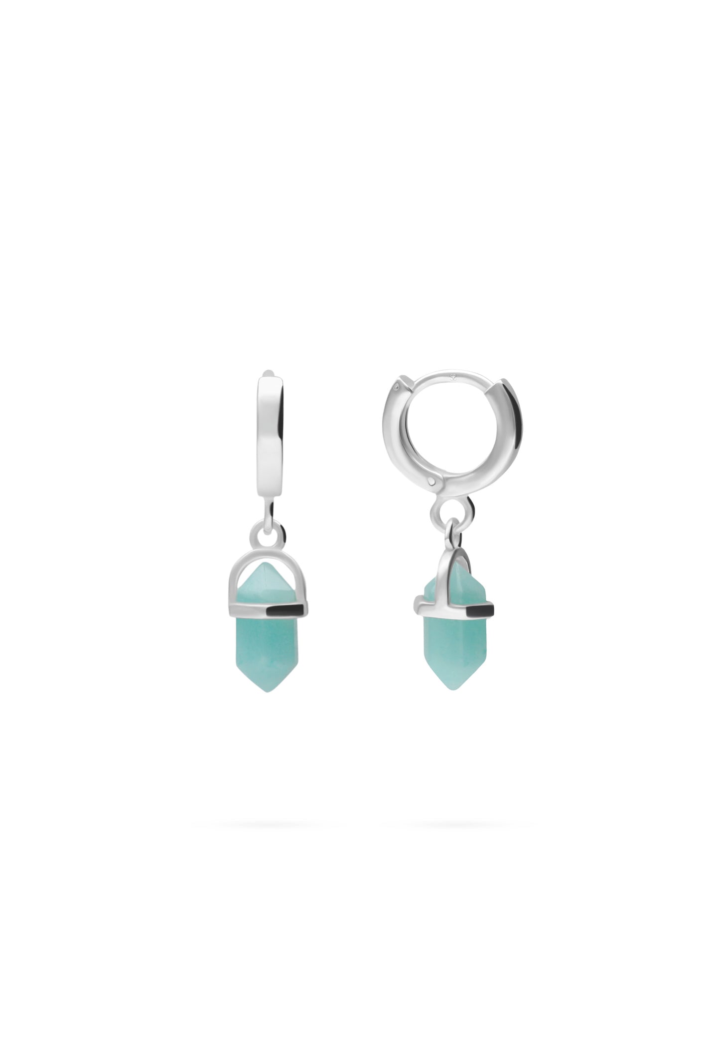 SURYA EARRINGS AMAZONITE (12MM)