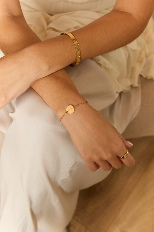 BRACELET PERSONNALISÉ OR
