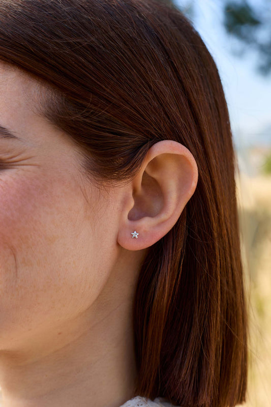 BOUCLES D'OREILLES PROCYON (OR BLANC)