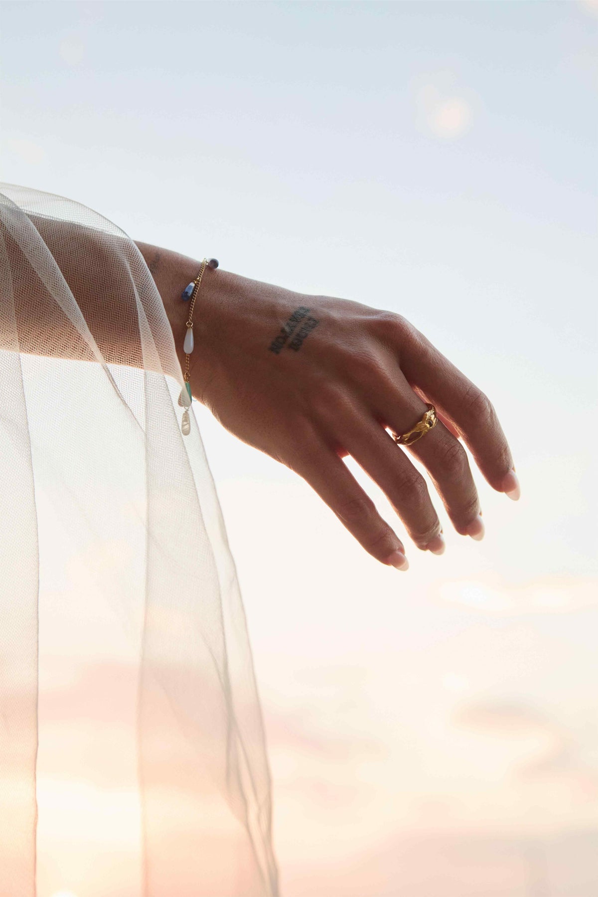 NADI 22K GOLD-PLATED BRACELET