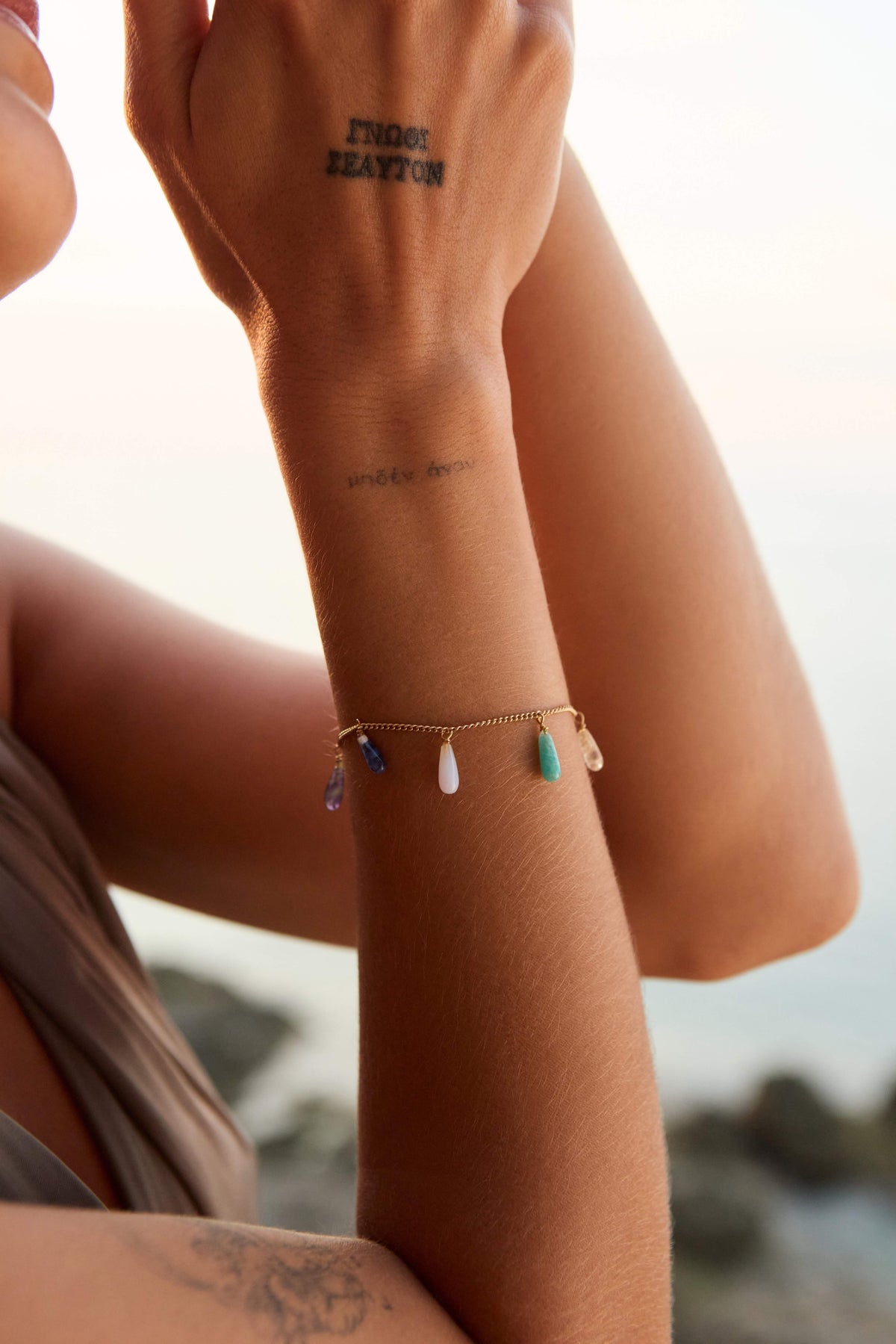 NADI 22K GOLD-PLATED BRACELET