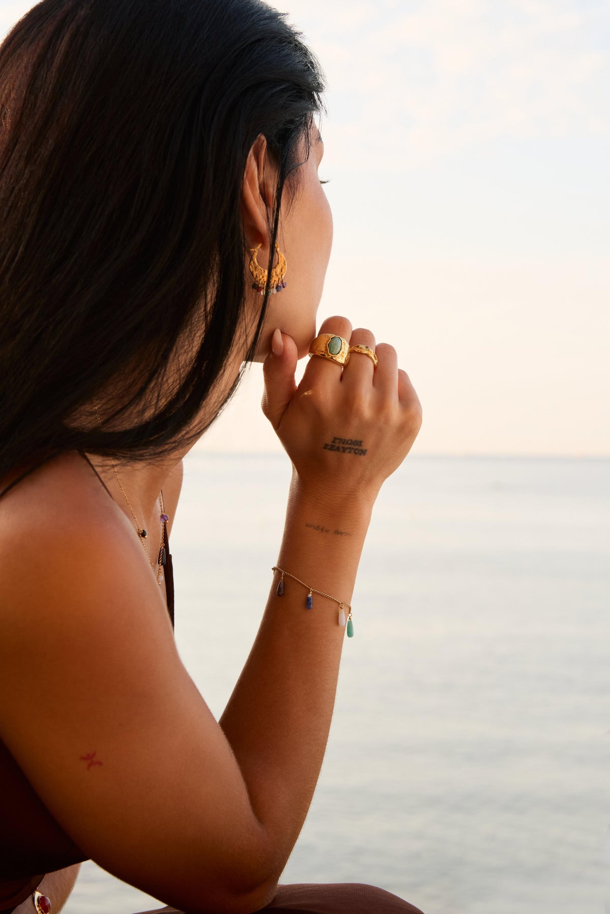NADI 22K GOLD-PLATED BRACELET