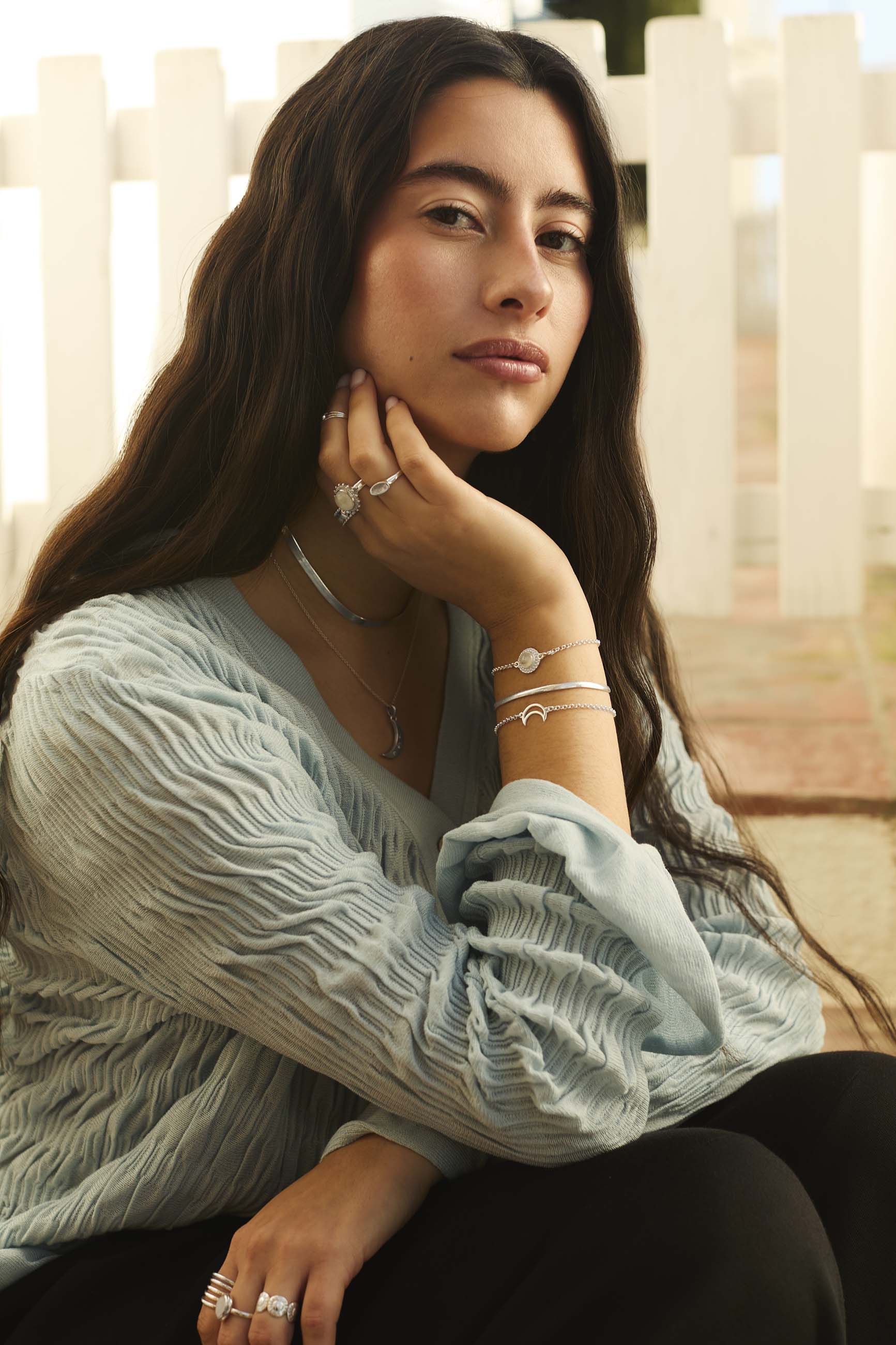 MEEDI BRACELET | Silver Moon Bracelet | San Saru