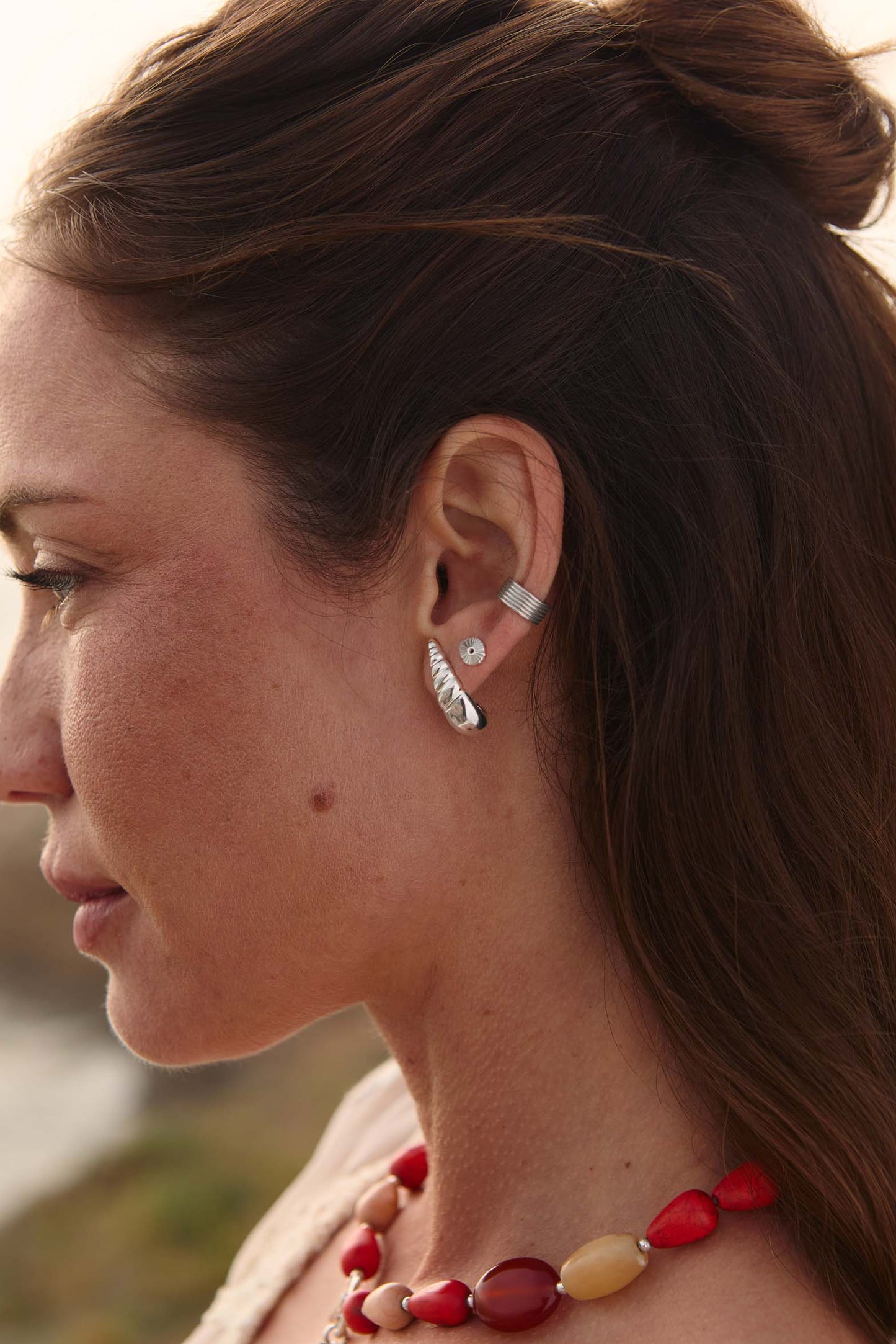 Pendientes Bohio Plata Dos